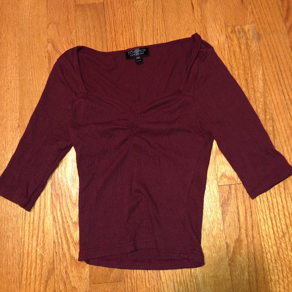 Burgundy Top from Topshop (small)